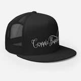 Conniebunchez (black w/white logo) Trucker Cap