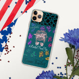 Blue Cow print Nada P3nd3ja  iPhone Case