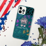 Blue Cow print Nada P3nd3ja  iPhone Case