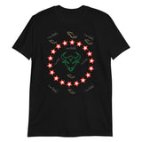Toro, Stars, Mexico (black) Short-Sleeve Unisex T-Shirt