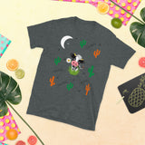 Cow, Moon, Cactus,(orange, green) Conniebunchez Short-Sleeve Unisex T-Shirt