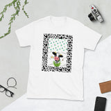 Cow, Cactus, Conniebunchez (white, cow border) Short-Sleeve Unisex T-Shirt